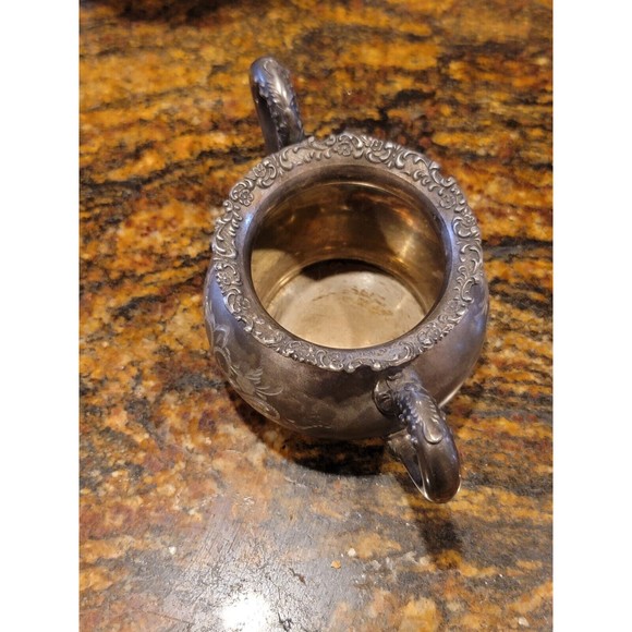 ATQ.1898-1924 Van Bergh S.P. Co., Rochester, N. Y.Quadruple Plate Teapot Set#468 - Picture 9 of 11